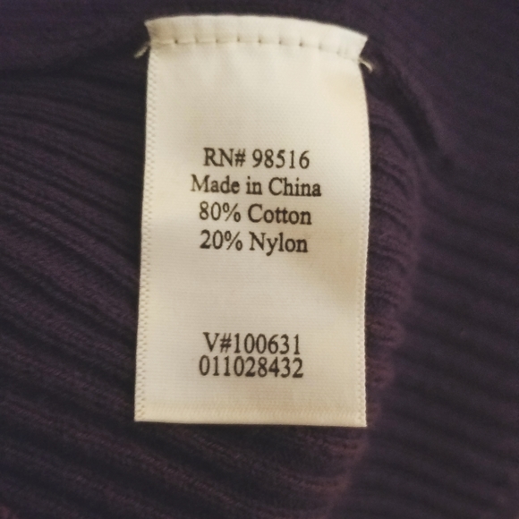 COLDWATER CREEK Rib Sweater Turtleneck NEW M - Picture 5 of 5